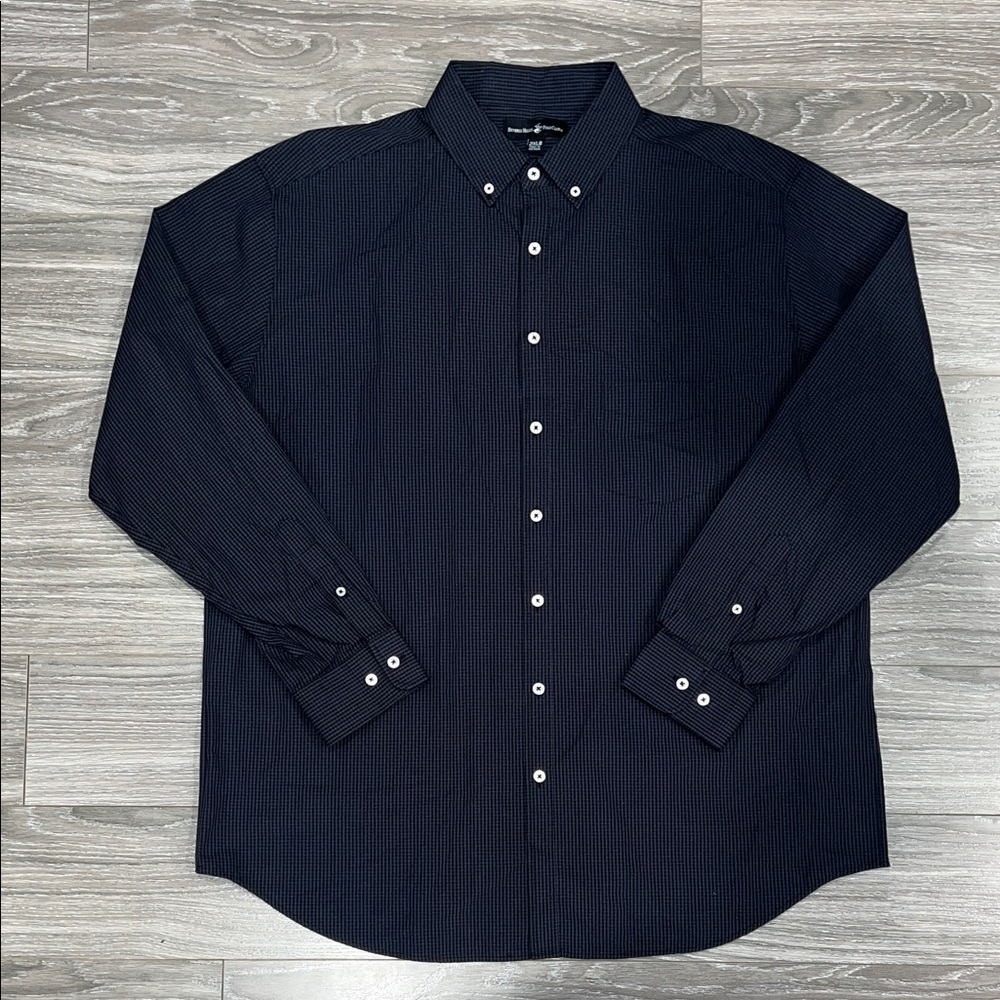 Beverly Hills Polo Club Men's Dark Blue Button-Down Shirt